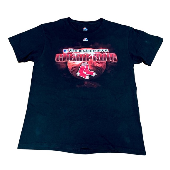 Closing Sale! - Vintage Boston Red Sox 2013 World Series Champs Tee - Majestic - Picture 1 of 6